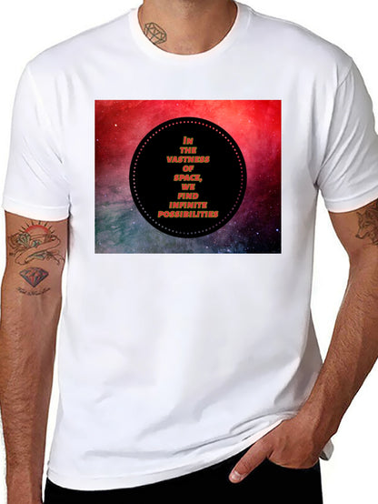 Space Vastness Graphic Black T-Shirt