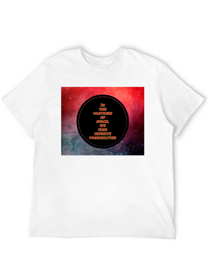 Space Vastness Graphic Black T-Shirt