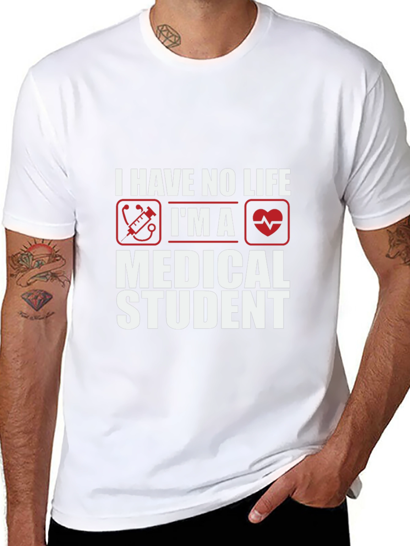 Medical Student Humor T-Shirt - No Life