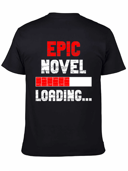 Epic Novel Loading Graphic Tee - Black Cotton Blend