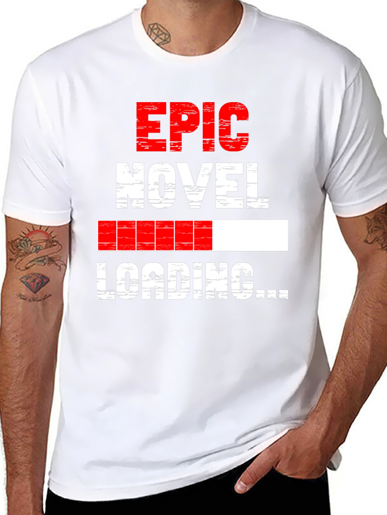 Epic Novel Loading Graphic Tee - Black Cotton Blend