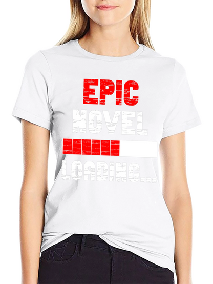 Epic Novel Loading Graphic Tee - Black Cotton Blend