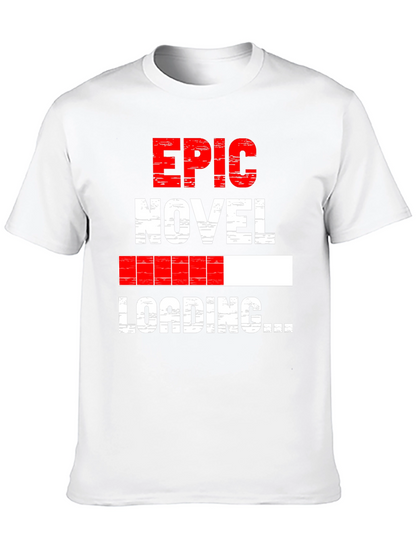 Epic Novel Loading Graphic Tee - Black Cotton Blend