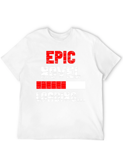 Epic Novel Loading Graphic Tee - Black Cotton Blend