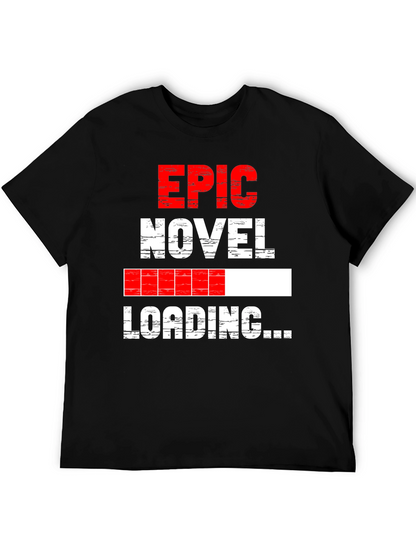 Epic Novel Loading Graphic Tee - Black Cotton Blend