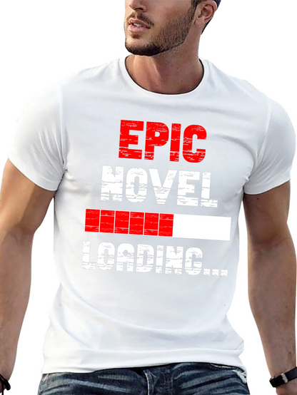 Epic Novel Loading Graphic Tee - Black Cotton Blend