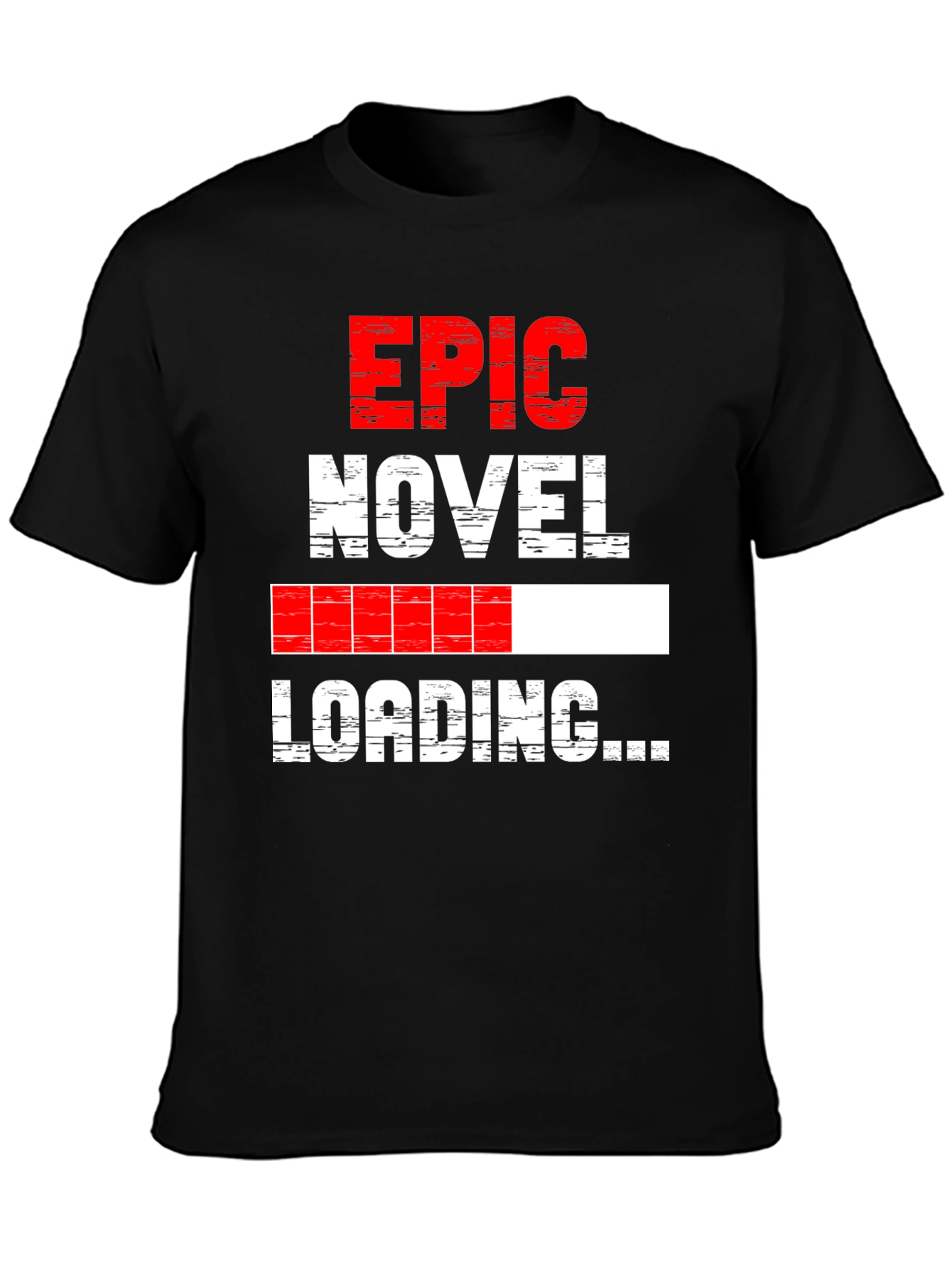 Epic Novel Loading Graphic Tee - Black Cotton Blend