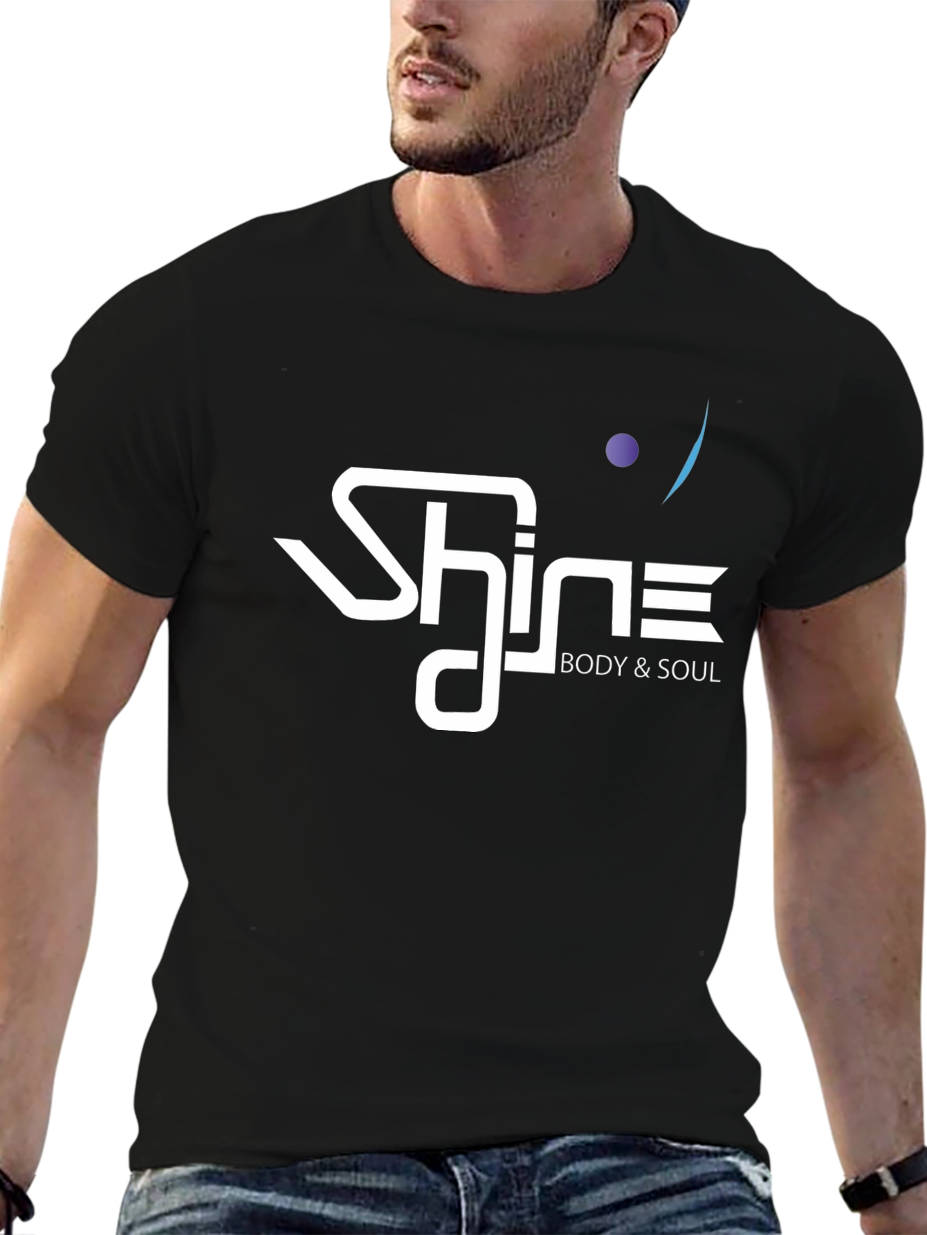Shine Body & Soul Black T-Shirt