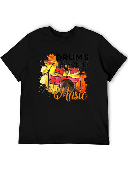 Drums the Heart of Music T-Shirt