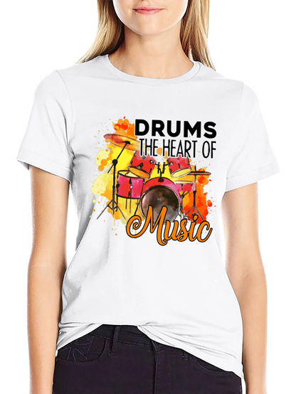 Drums the Heart of Music T-Shirt
