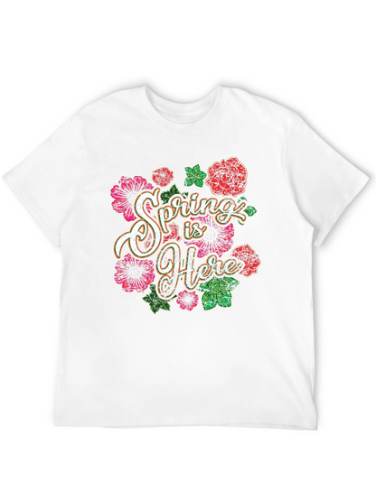 Spring Is Here Floral Graphic Tee