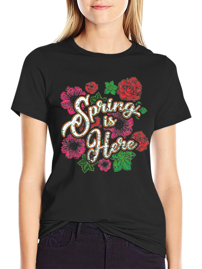 Spring Is Here Floral Graphic Tee
