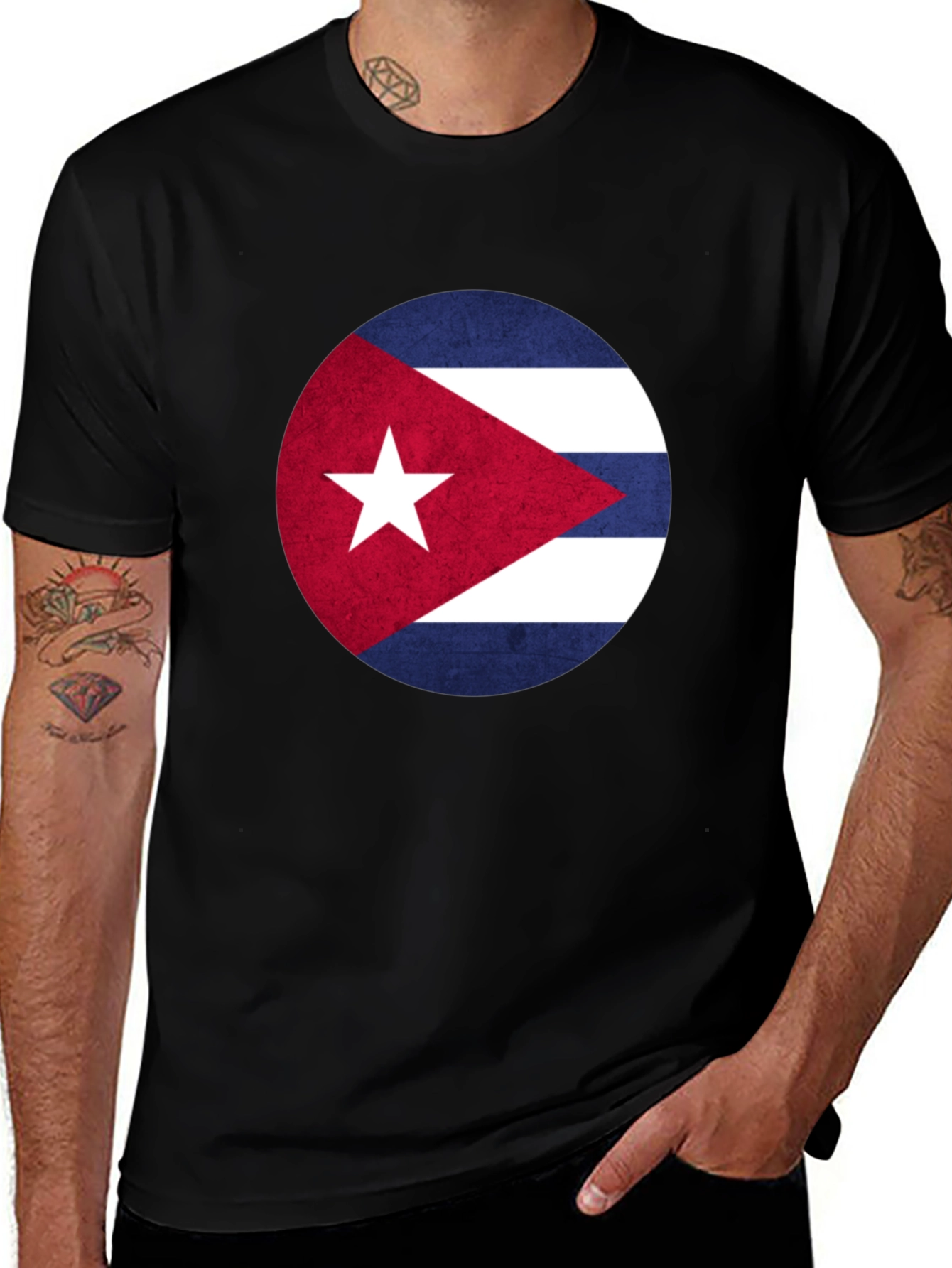 Cuba Flag Graphic T-Shirt - Patriotic Cuban Pride Tee