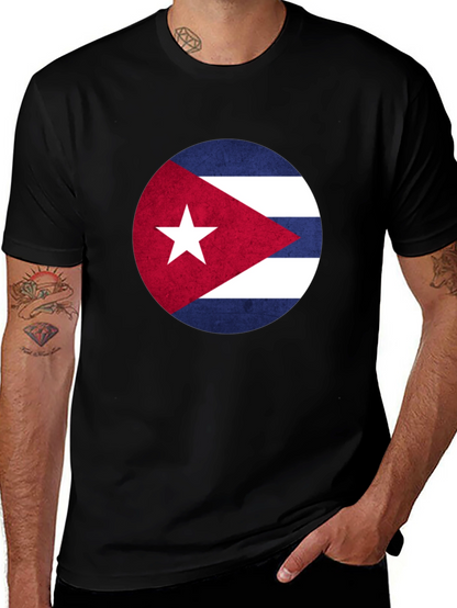 Cuba Flag Graphic T-Shirt - Patriotic Cuban Pride Tee