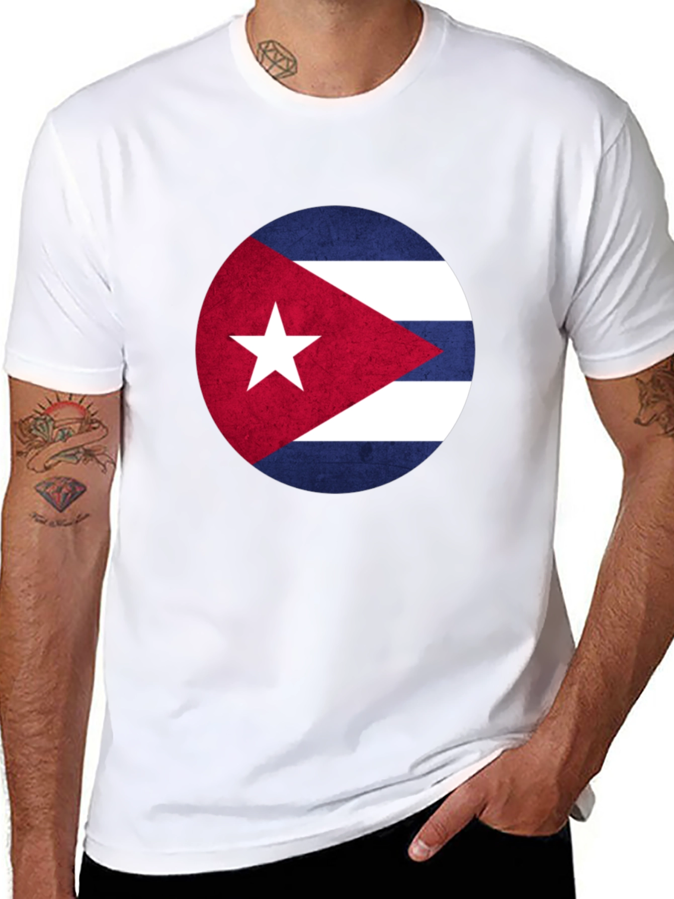 Cuba Flag Graphic T-Shirt - Patriotic Cuban Pride Tee