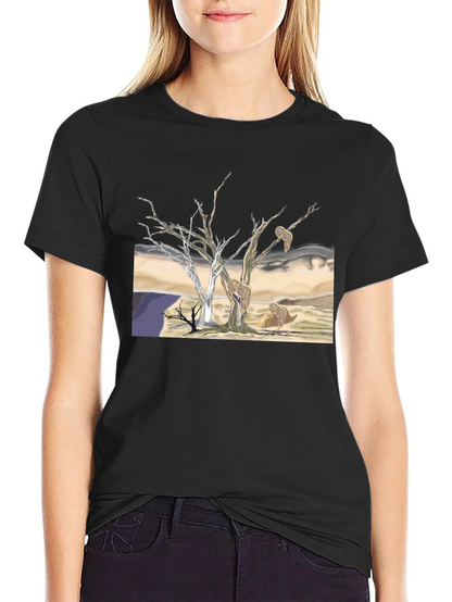 Unique Graphic Tee - Surreal Desert Landscape
