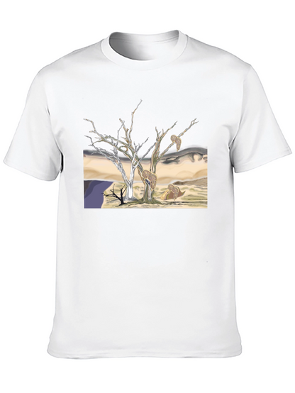 Unique Graphic Tee - Surreal Desert Landscape