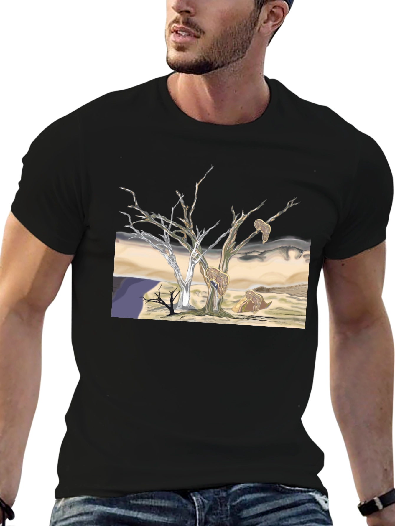 Unique Graphic Tee - Surreal Desert Landscape