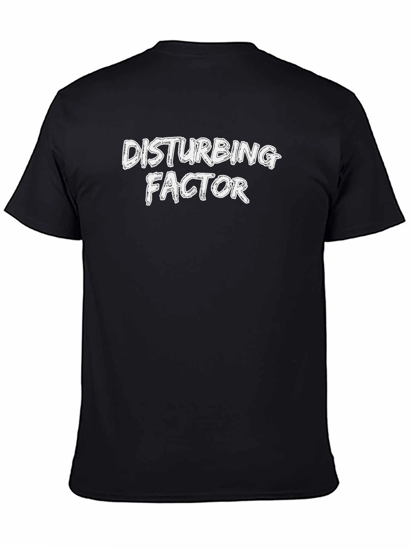 Disturbing Factor Graphic Tee - Black Cotton T-Shirt