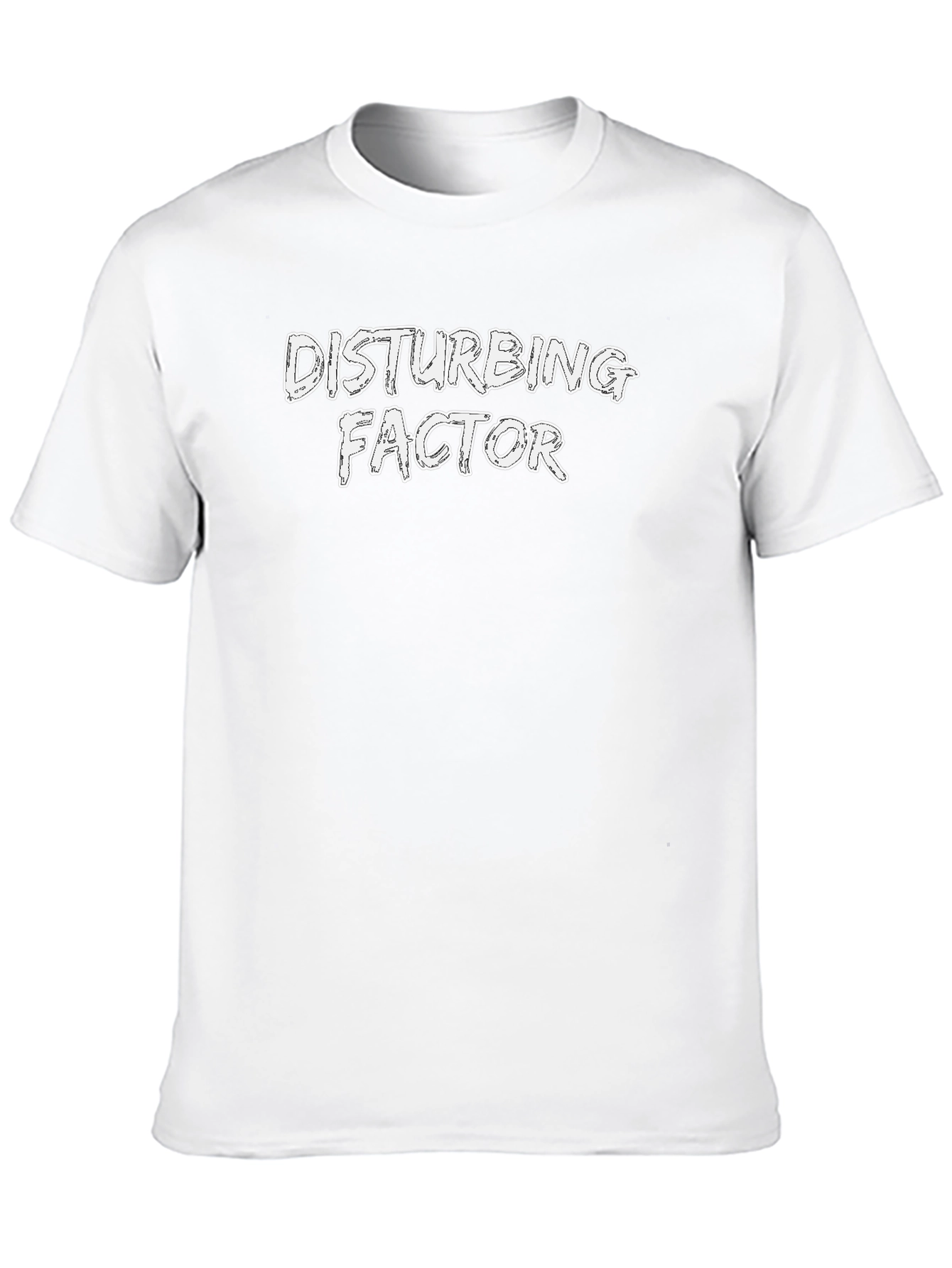 Disturbing Factor Graphic Tee - Black Cotton T-Shirt