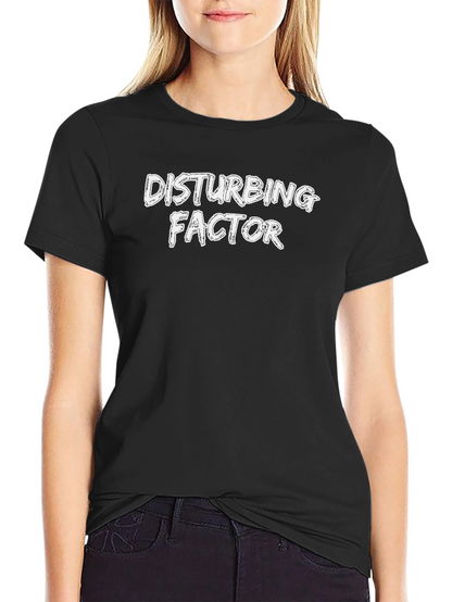 Disturbing Factor Graphic Tee - Black Cotton T-Shirt