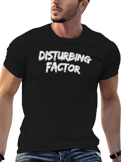 Disturbing Factor Graphic Tee - Black Cotton T-Shirt
