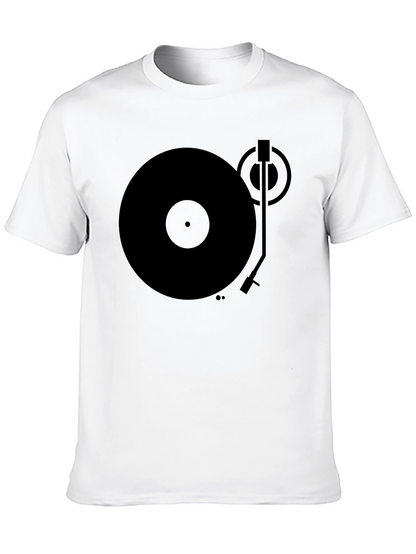 Retro Record Player Graphic T-Shirt