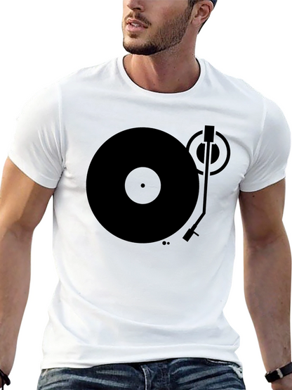 Retro Record Player Graphic T-Shirt