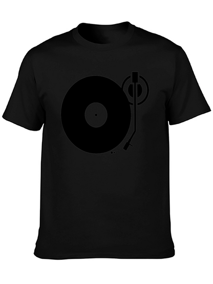 Retro Record Player Graphic T-Shirt