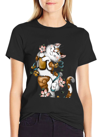 Lucky Cat Graphic T-Shirt