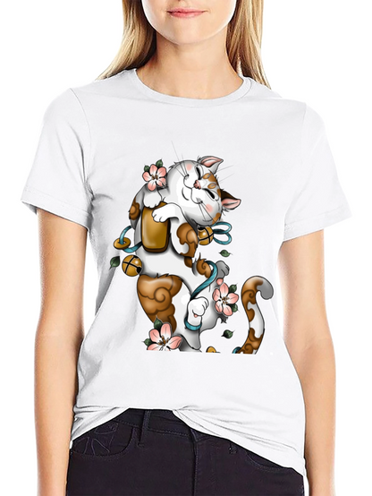 Lucky Cat Graphic T-Shirt
