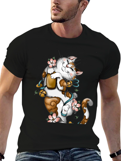 Lucky Cat Graphic T-Shirt