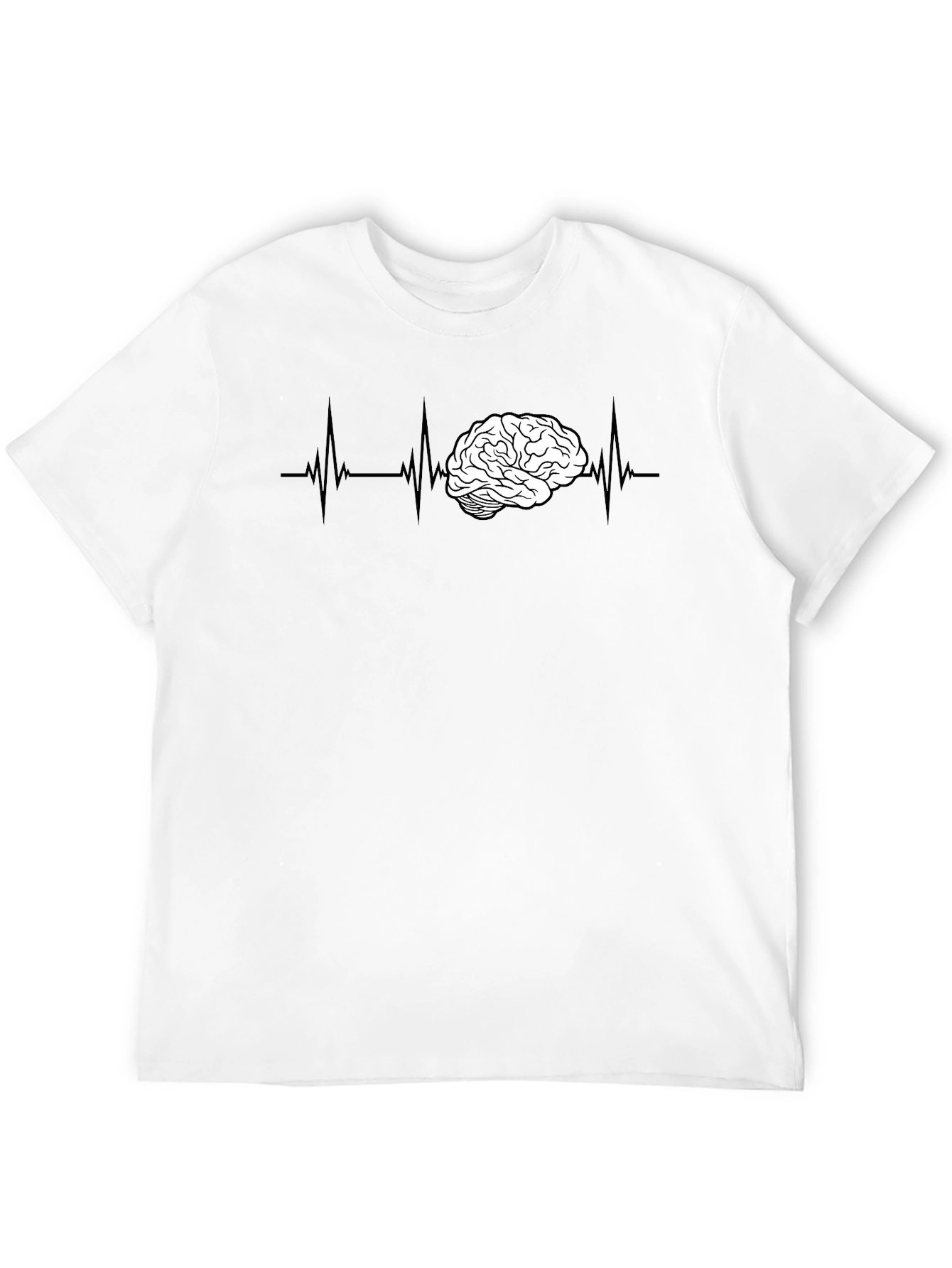 Brain ECG T-Shirt - Smart & Stylish