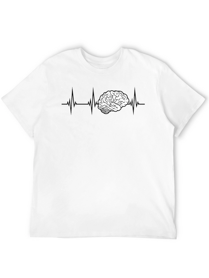 Brain ECG T-Shirt - Smart & Stylish