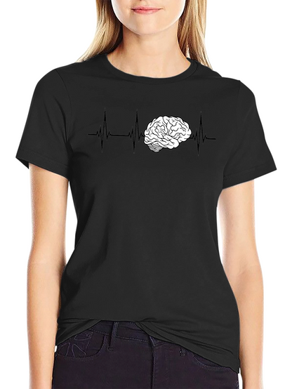 Brain ECG T-Shirt - Smart & Stylish