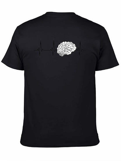Brain ECG T-Shirt - Smart & Stylish