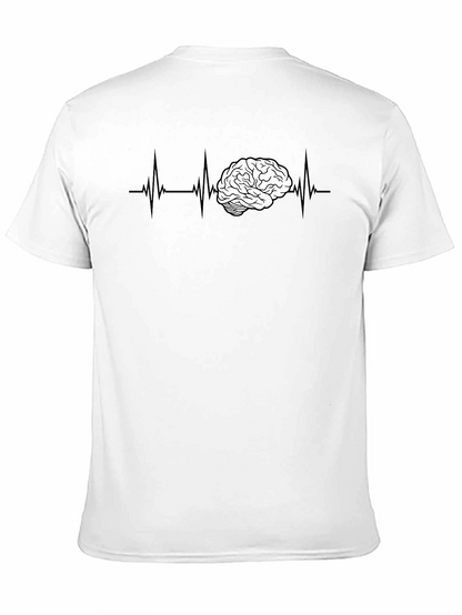 Brain ECG T-Shirt - Smart & Stylish