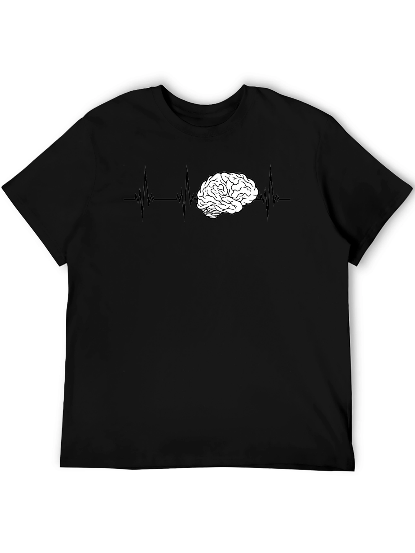 Brain ECG T-Shirt - Smart & Stylish