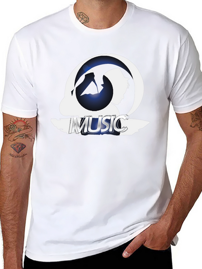 Music Silhouette Graphic T-Shirt