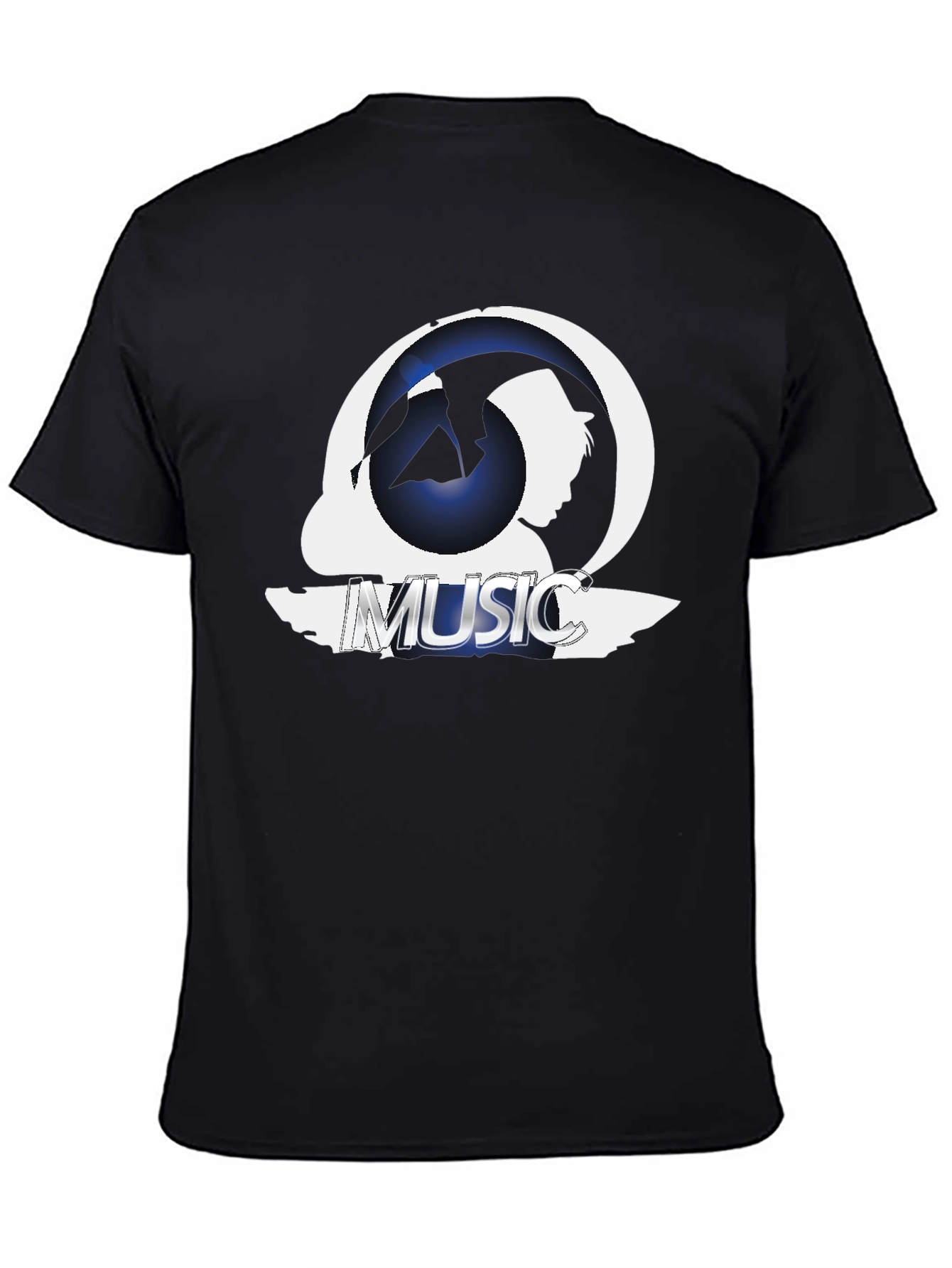 Music Silhouette Graphic T-Shirt