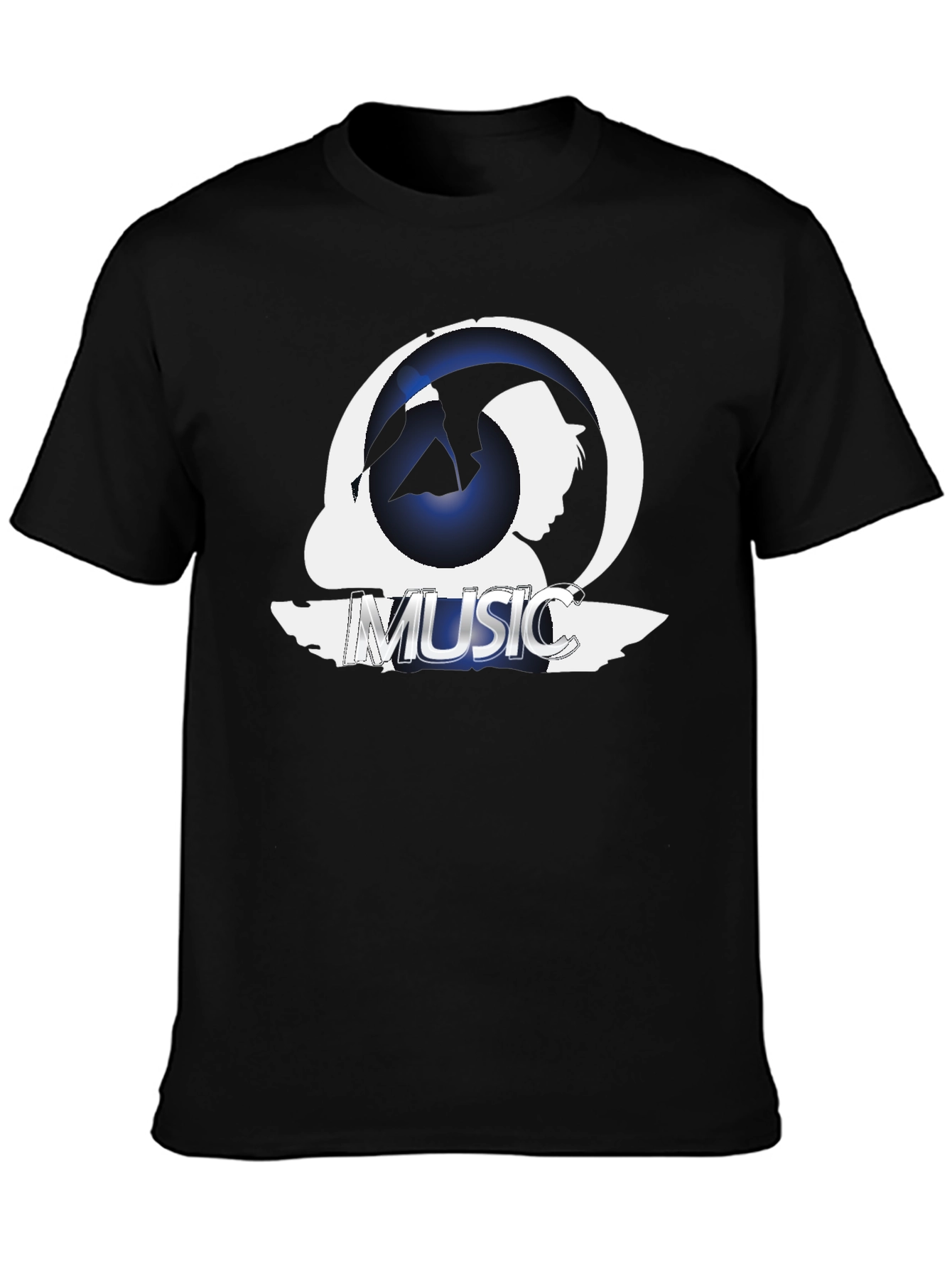Music Silhouette Graphic T-Shirt