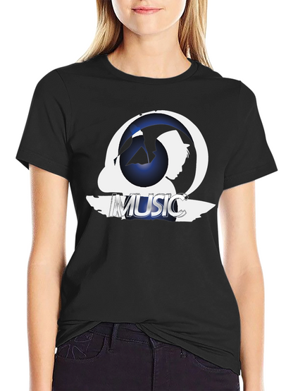 Music Silhouette Graphic T-Shirt