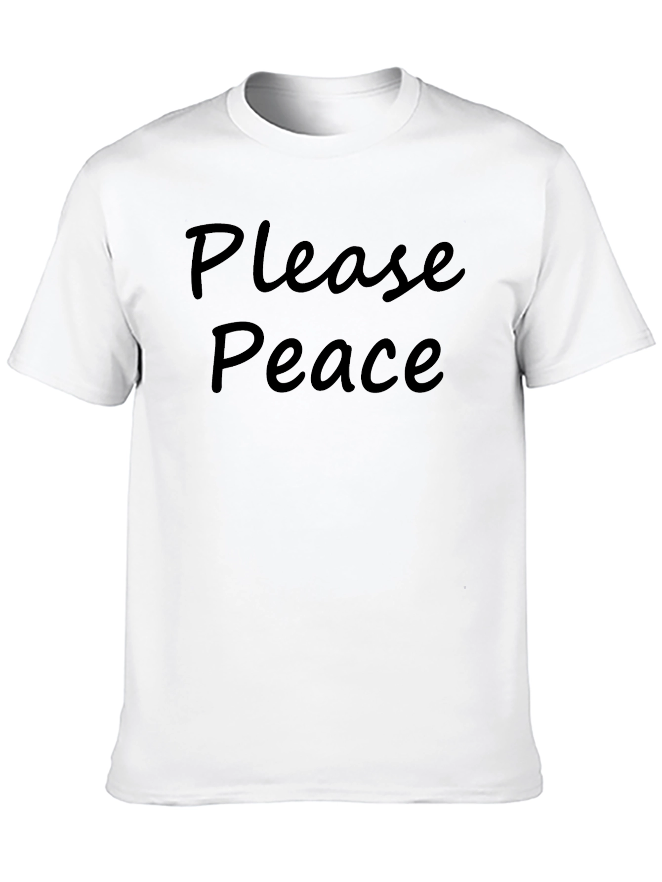 Please Peace T-Shirt - Soft Cotton Blend