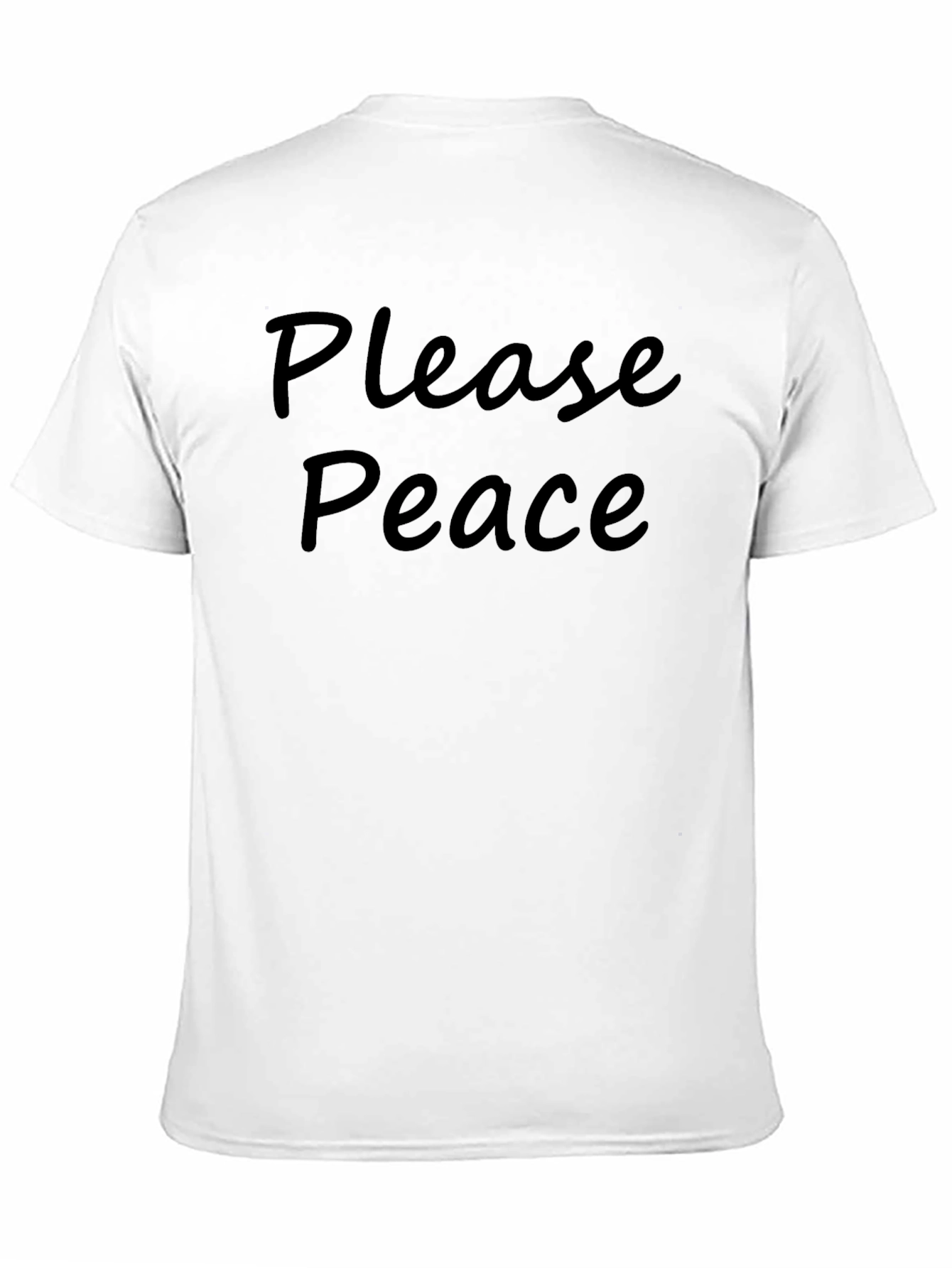 Please Peace T-Shirt - Soft Cotton Blend