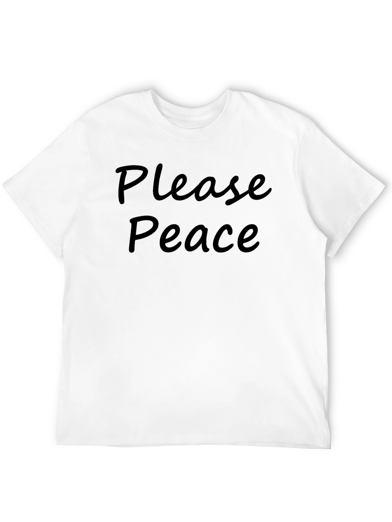 Please Peace T-Shirt - Soft Cotton Blend