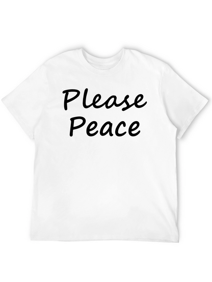 Please Peace T-Shirt - Soft Cotton Blend