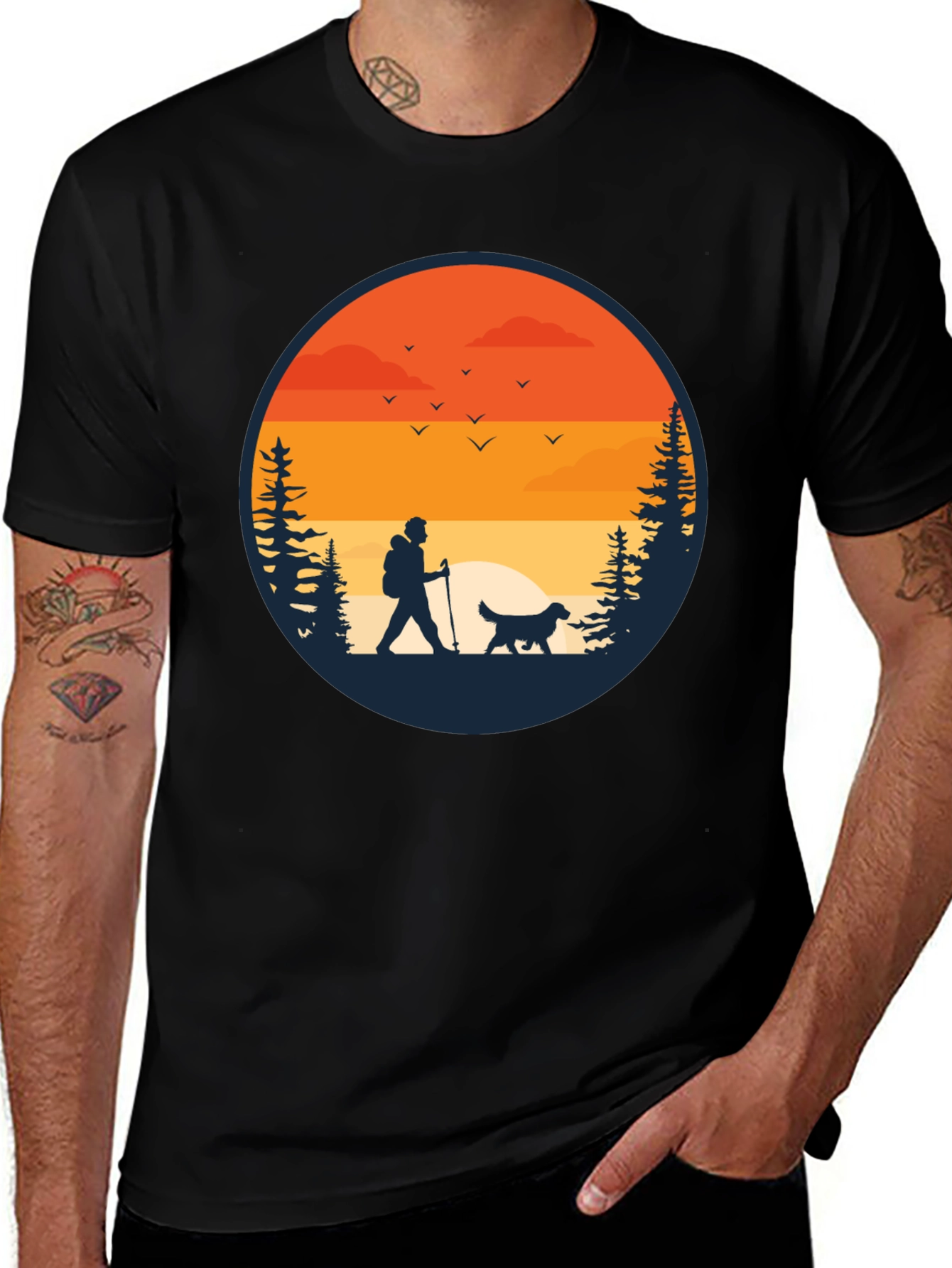 Hiking Silhouette Graphic Tee