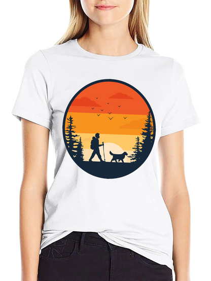 Hiking Silhouette Graphic Tee