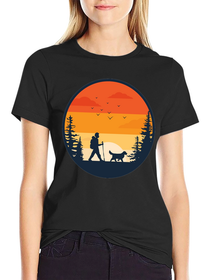 Hiking Silhouette Graphic Tee