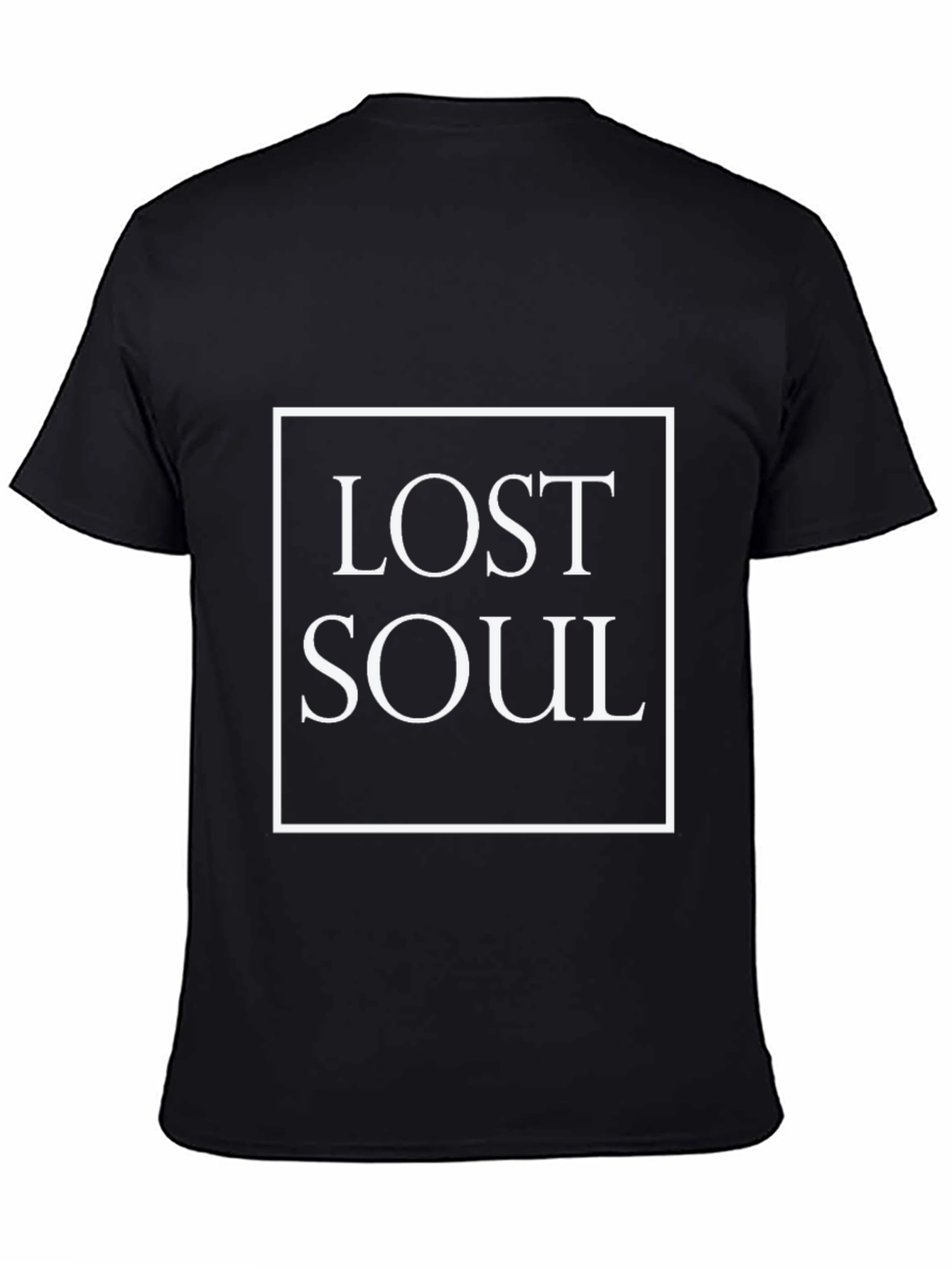 Lost Soul Graphic Tee - Premium Black Cotton T-Shirt